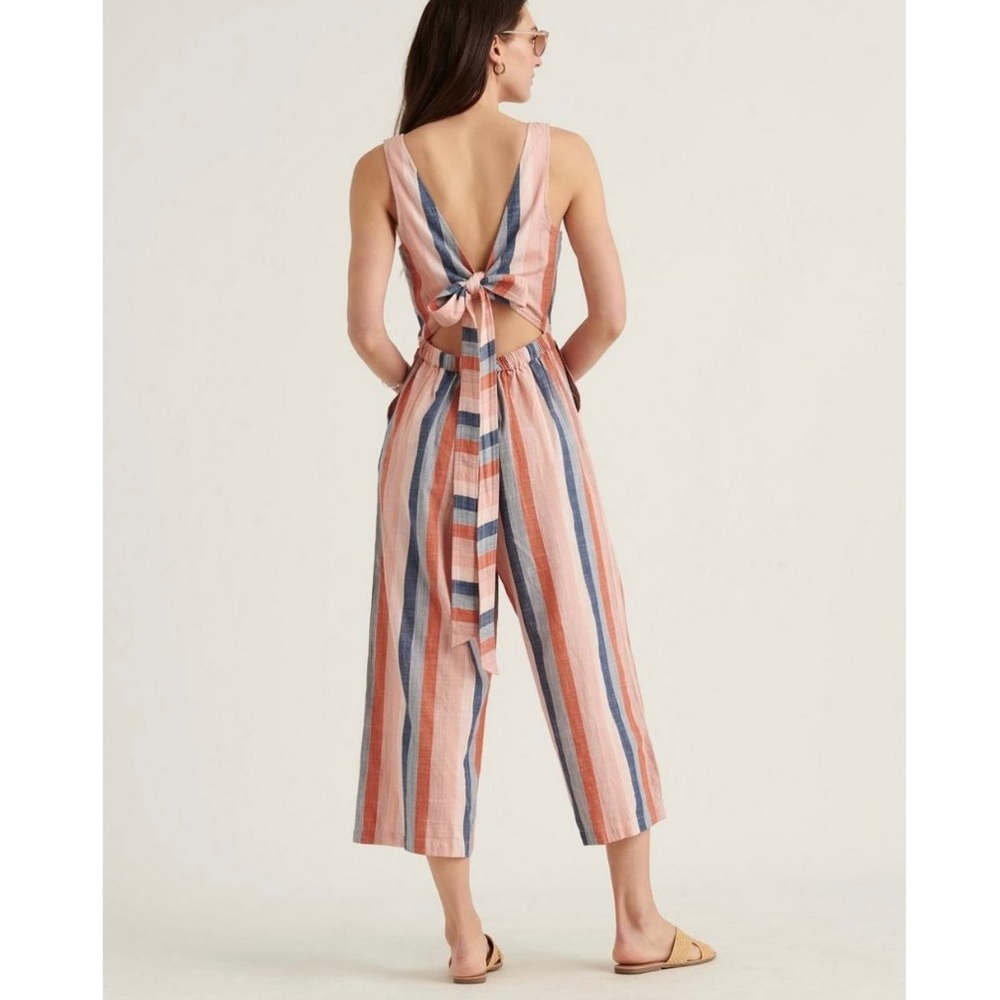 Lucky Brand Striped Blake Sleeveless Jumpsuit